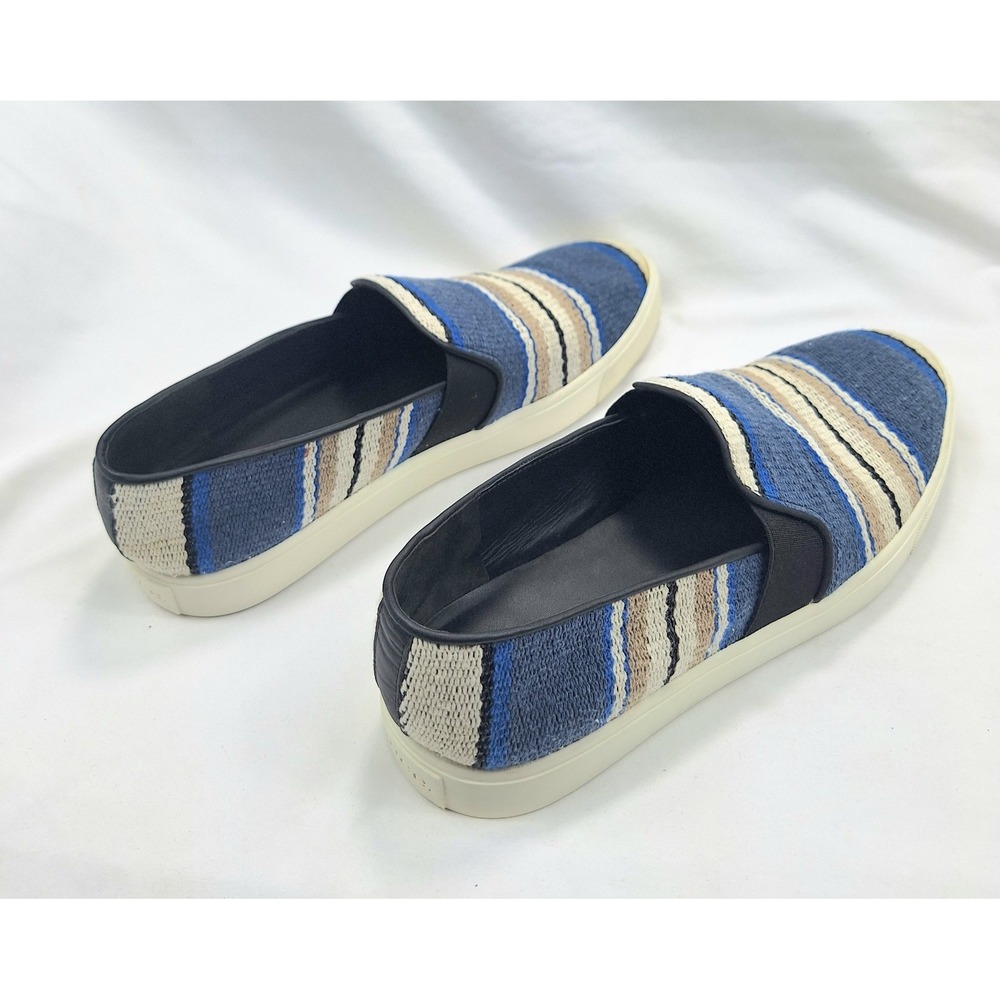 Vince Blair 5 Multicolor Woven Slip On Sneaker Size 8.5 US 38.5 EU Blue Woven - Picture 4 of 7